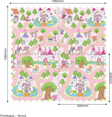 Sun Ta Παζλ Πατάκι Δαπέδου 4 Τμχ-Princess Day Out (3042) (0)