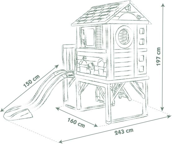 Smoby Life Stilt Σπιτάκι & Τσουλήθρα (7/810802) (4)