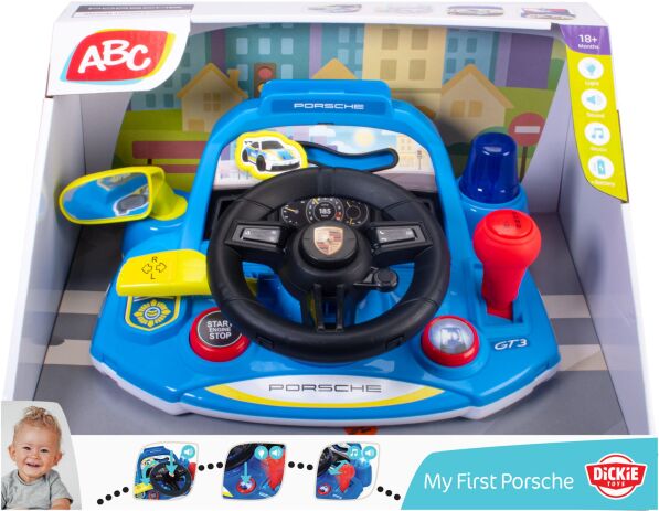 Dickie ABC Τιμονιέρα My First Porsche 10cm (204115015) (1)