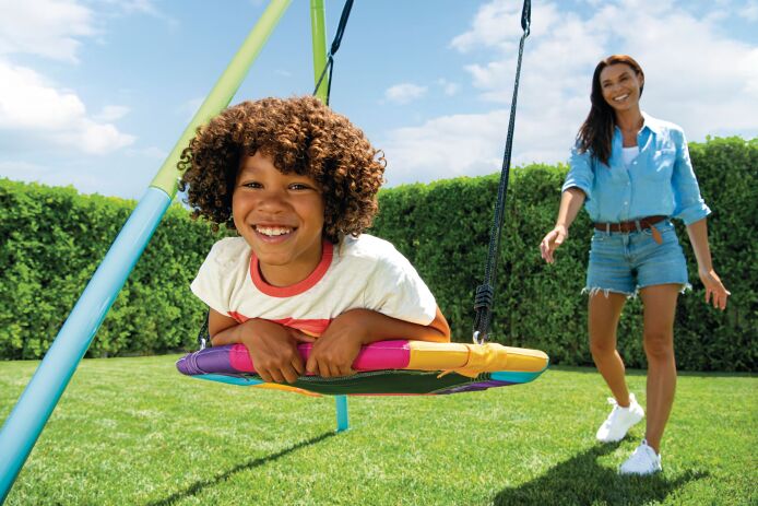 Intex Σετ Κούνια 2 Σε 1 Saucer & Swing 254cmX235cmX200cm (44125) (3)