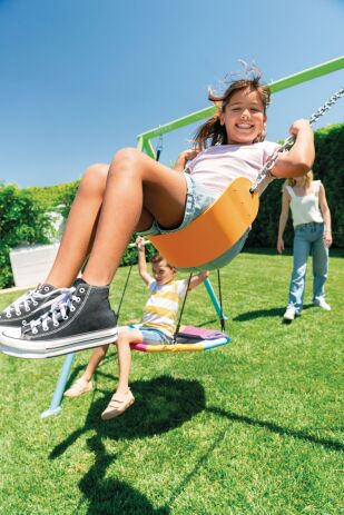 Intex Σετ Κούνια 2 Σε 1 Saucer & Swing 254cmX235cmX200cm (44125) (4)