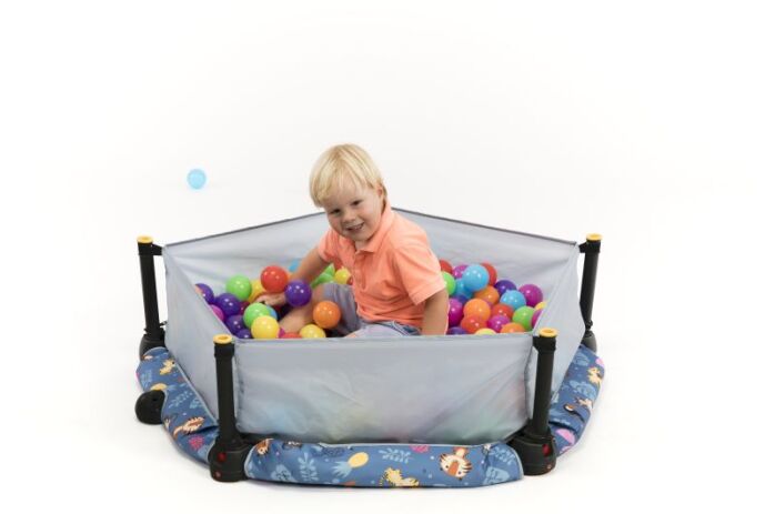 Okiedog Τραμπολίνο With Balls 3 In 1-Super Heroes (90013) (1)