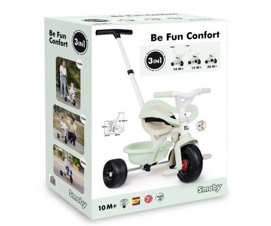 Smoby Pico Green Confort 3 in 1 Τρίκυκλο Be Fun (740420) (1)