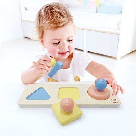 Hape Early Explorer Ξύλινο Montessori Mirror Shape Puzzle (E0072A) (4)
