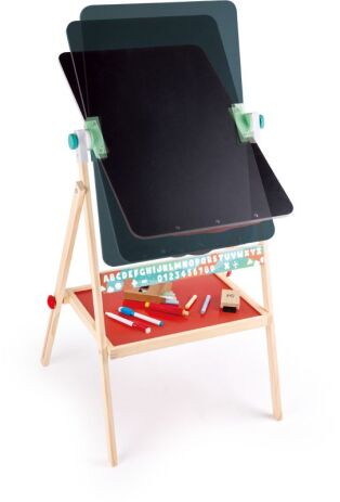 Hape Early Explorer Ξύλινος Πίνακας Flip Flat Easel (E1063B) (1)