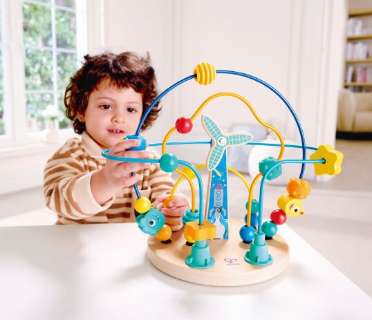 Hape Totally Amazing Ξύλινος Λαβύρινθος Με Μπίλιες Διάστημα (E0525) (2)