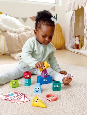 Hape Early Explorer Ξύλινο Montessori Stacking Blocks (E0531K) (3)