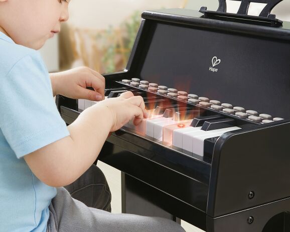 Hape Early Melodies Ξύλινο Πιάνο Learn With Lights (E0629X) (2)