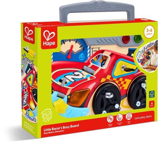 Hape Early Explorer Ξύλινο Little Racer's Board (E1120) (1)