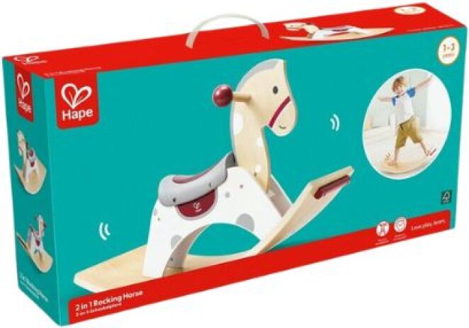 Hape Early Explorer Ξύλινο Κουνιστό Αλογάκι 2 In 1 (E1203A) (1)