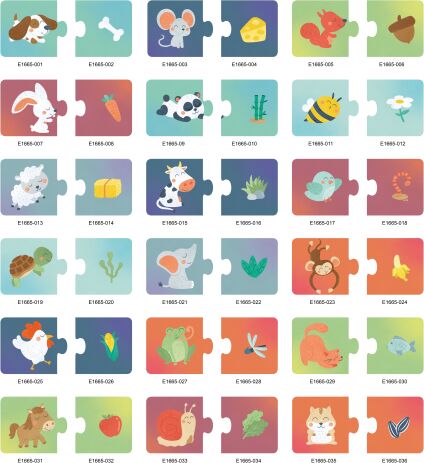 Hape Happy Puzzles Ξύλινο Παζλ Ζωάκια Snack Time (E1665A) (2)