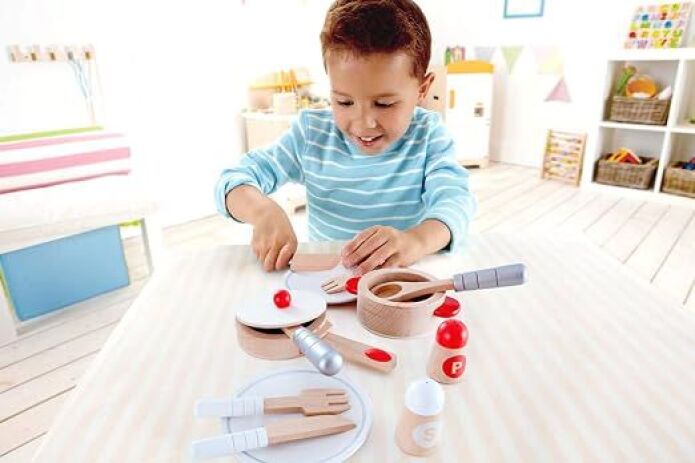 Hape Playfully Delicious Ξύλινα Κουζινικά Cook & Serve Set (E3150X) (2)