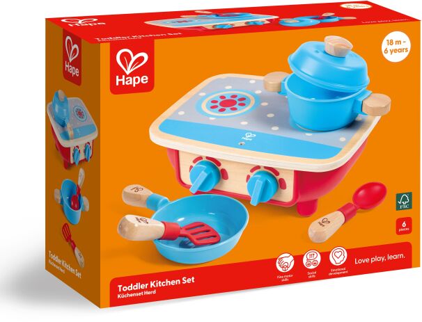 Hape Playfully Delicious Ξύλινα Κουζινικά Toddler Kitchen Set (E3170) (1)
