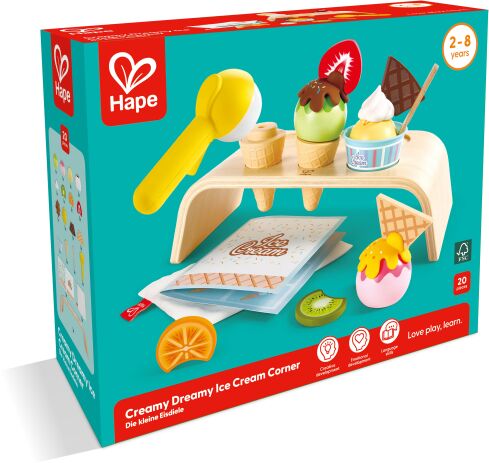Hape Playfully Delicious Ξύλινο Σετ Παγωτού Creamy Dreamy (E3217A) (1)