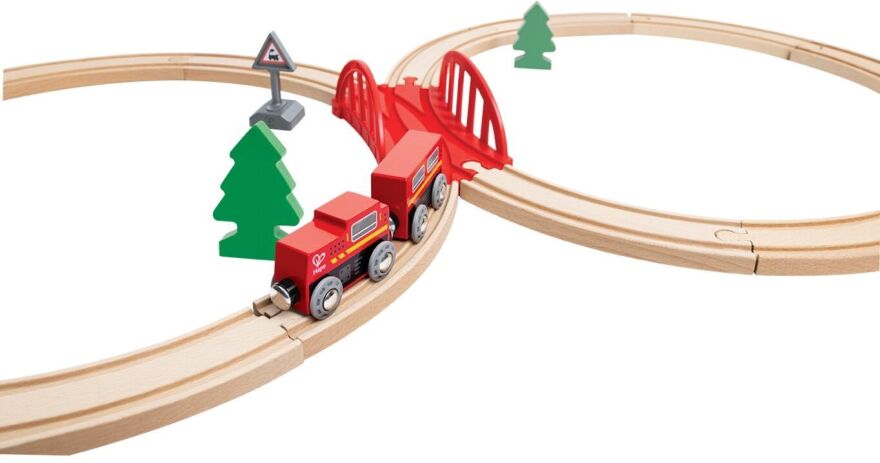 Hape Railway Ξύλινο Classic Figure 8 Τρένο Set (E3793A) (2)