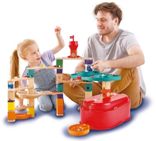 Hape Quadrilla Marble Run Ξύλινο Stack Track Bucket (E6027A) (5)