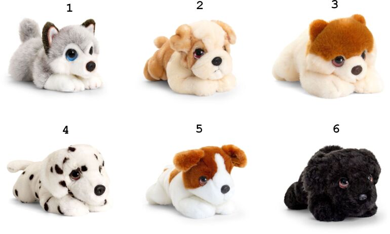 Keel Λούτρινο Cuddle Signature Κουταβάκια 25cm-6 Σχέδια (SD2429) (1)