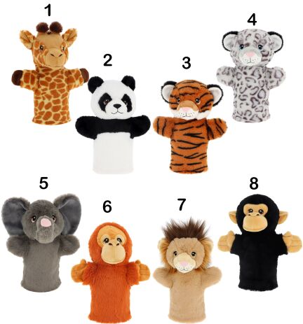 Keel Eco Λούτρινο Wild Hand Puppets 27cm-8 Σχέδια (SE3076) (1)