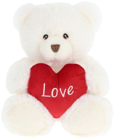 Keel Eco Λούτρινο Αρκούδα Harry With Heart Cream 45cm (SV3481) (0)