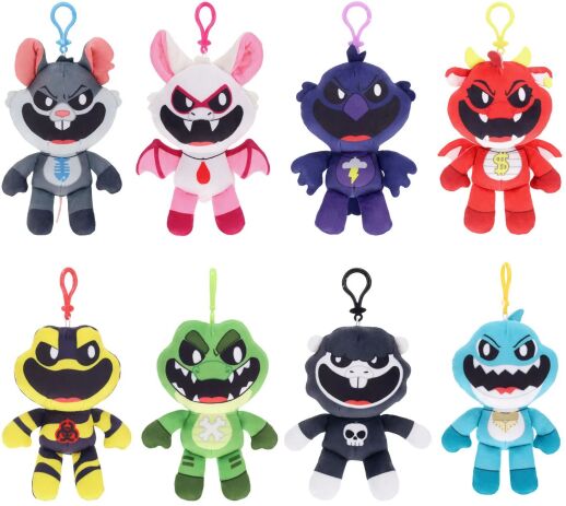 Poppy Playtime Λούτρινο Μπρελόκ Nightmare Critters-8 Σχέδια-1Τμχ (PC7701) (0)