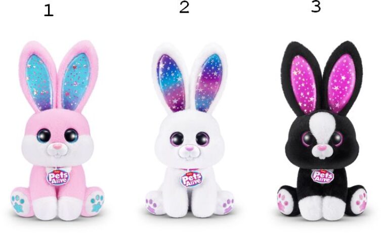 Zuru Λούτρινο Pets Alive Magic Bunny Series 1-3 Σχέδια (9549) (1)