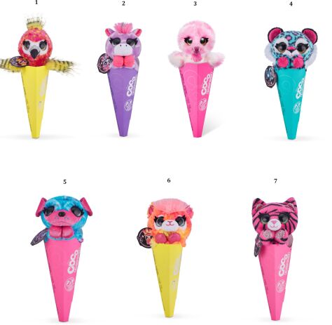 Zuru Λούτρινο Coco Surprise-Cones Neon-7 Σχέδια (9609SQ1) (1)