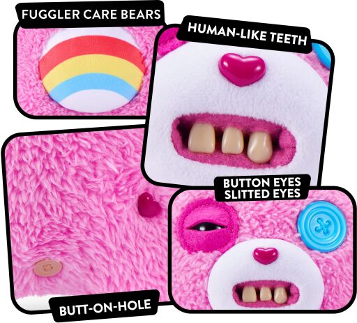 Zuru Λούτρινο Fuggler Care Bears-4 Σχέδια (15755) (6)