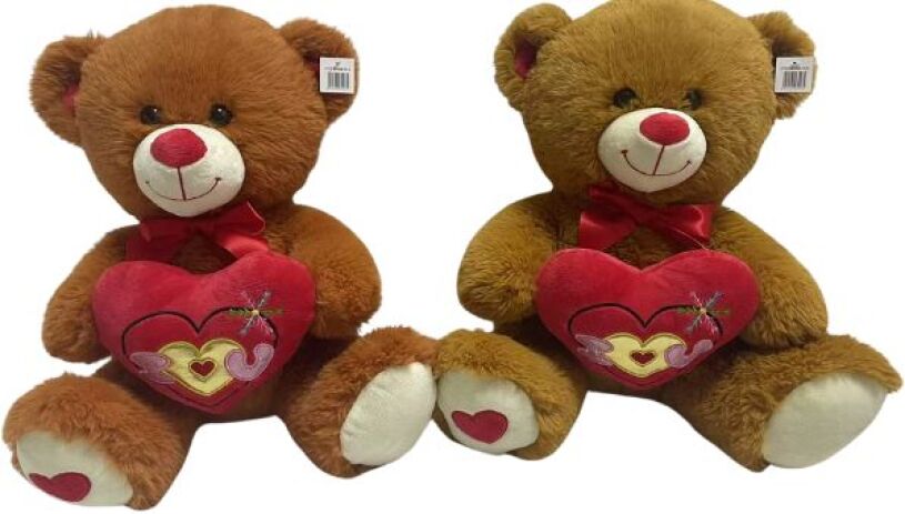 QF Λούτρινο Αρκούδα Με Καρδιά 37cm-2 Σχέδια-1Τμχ (UT23-B096B-14.5) (0)