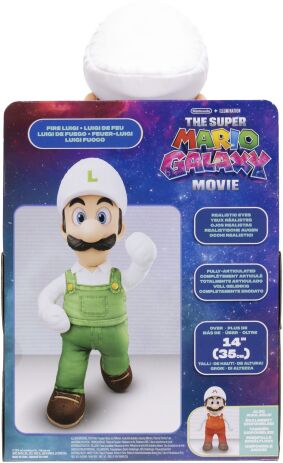 Jakks Pacific Super Mario Galaxy Movie Λούτρινο Luigi 15'' W.1 (432374) (5)