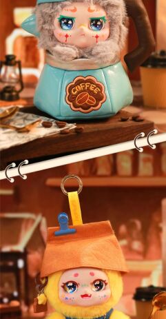 CTCP Kimmon Λούτρινο Κλιπ Let's Cafe-7 Σχέδια-1 Τμχ (556023) (2)