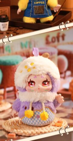 CTCP Kimmon Λούτρινο Κλιπ Let's Cafe-7 Σχέδια-1 Τμχ (556023) (3)