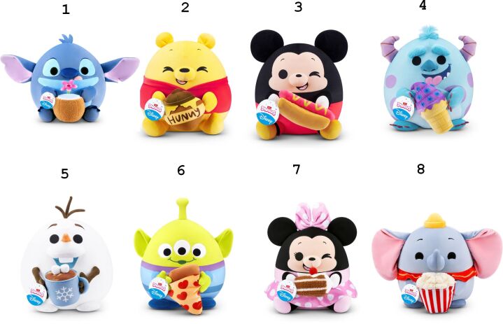 Zuru Λούτρινο Snackles Disney Series 1-8 Σχέδια (77704) (1)