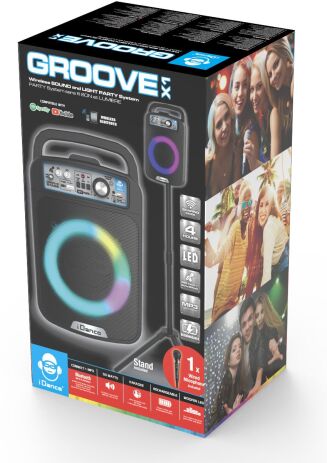 iDance Φορητό Ηχείο Groove With Lighting (GROOVE-X1) (1)