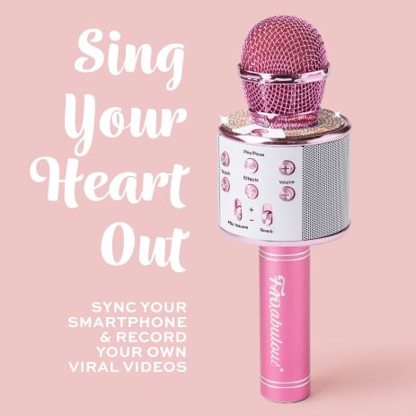 ThreeSixty Μικρόφωνο Karaoke Bluetooth Ροζ (1103021860) (3)