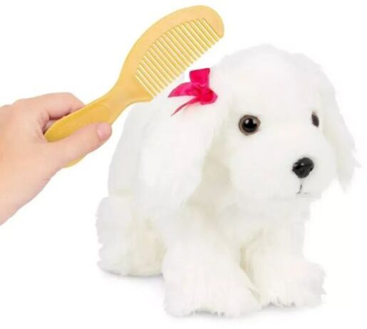 Pucci Pups Λούτρινο Σκυλάκι Maltese & Τσάντα Μεταφοράς With Pink & Crown Glam (ST8388Z) (2)