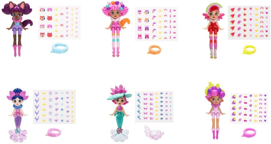 Jakks Pacific Queens Κούκλα Wild & Αξεσουάρ-6 Σχέδια (10392J) (3)