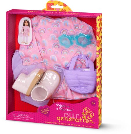 Our Generation Ενδυμασία Rainbow Printed Dress (BD30520Z) (1)