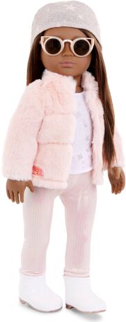 Our Generation Ενδυμασία Deluxe Pink Fur Coat (BD30532Z) (2)