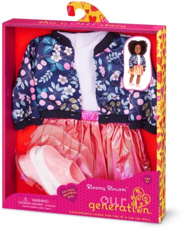 Our Generation Ενδυμασία Floral Jacket With Skirt (BD30533Z) (1)