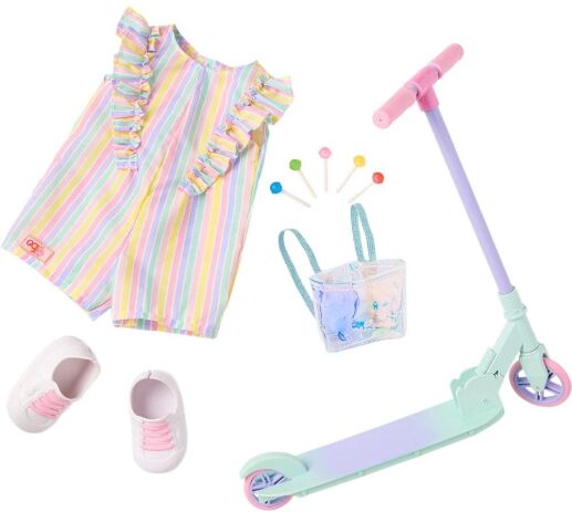 Our Generation Ενδυμασία Deluxe Scooter With Lollipop (BD30556Z) (0)