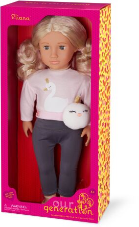 Our Generation Κούκλα Eliana With Sweater & Plash Swan (BD31466Z) (1)