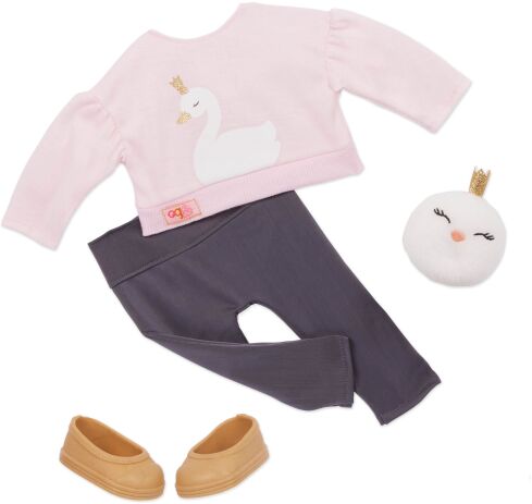 Our Generation Κούκλα Eliana With Sweater & Plash Swan (BD31466Z) (2)