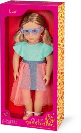 Our Generation Κούκλα Lisa With Denim & Tulle Skirt Outfit (BD31491Z) (1)