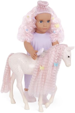 Our Generation Κούκλα Elara With Pet Foal Lumina (BD31493) (2)