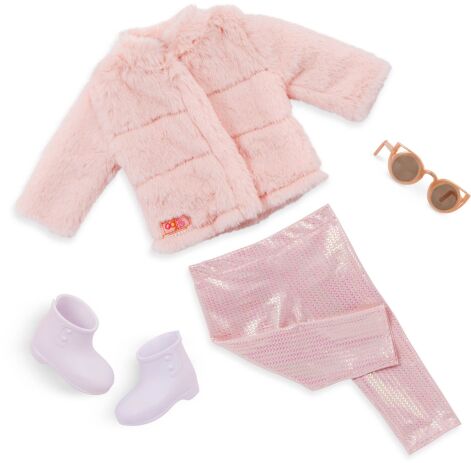 Our Generation Κούκλα Ava With Glamour Faux Fur Coat (BD31515Z) (3)