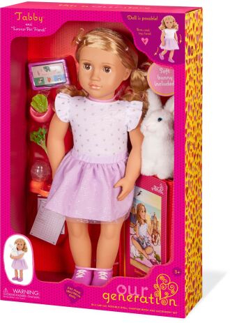 Our Generation Κούκλα Deluxe Tabby With Book Pet Lover (BD31536Z) (1)