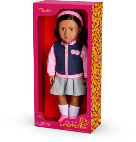 Our Generation Κούκλα Marisol With School Outfit & Bomber Jacket (BD31741Z) (1)
