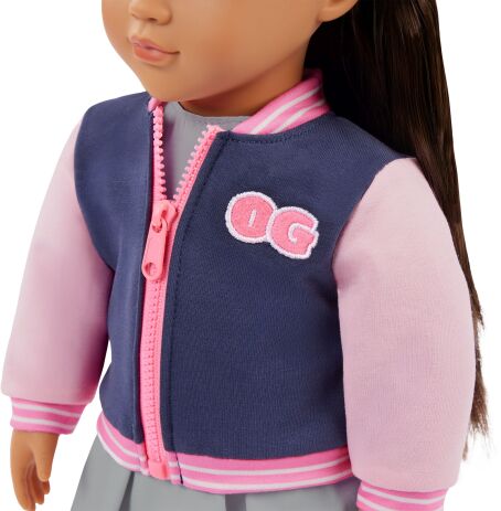 Our Generation Κούκλα Marisol With School Outfit & Bomber Jacket (BD31741Z) (2)