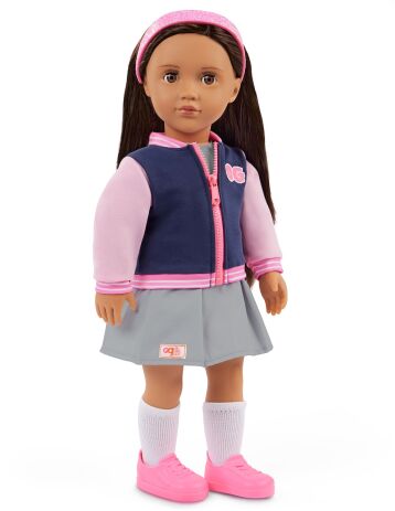 Our Generation Κούκλα Marisol With School Outfit & Bomber Jacket (BD31741Z) (4)