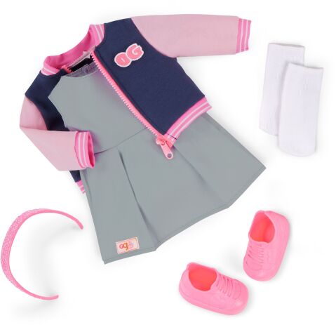 Our Generation Κούκλα Marisol With School Outfit & Bomber Jacket (BD31741Z) (5)